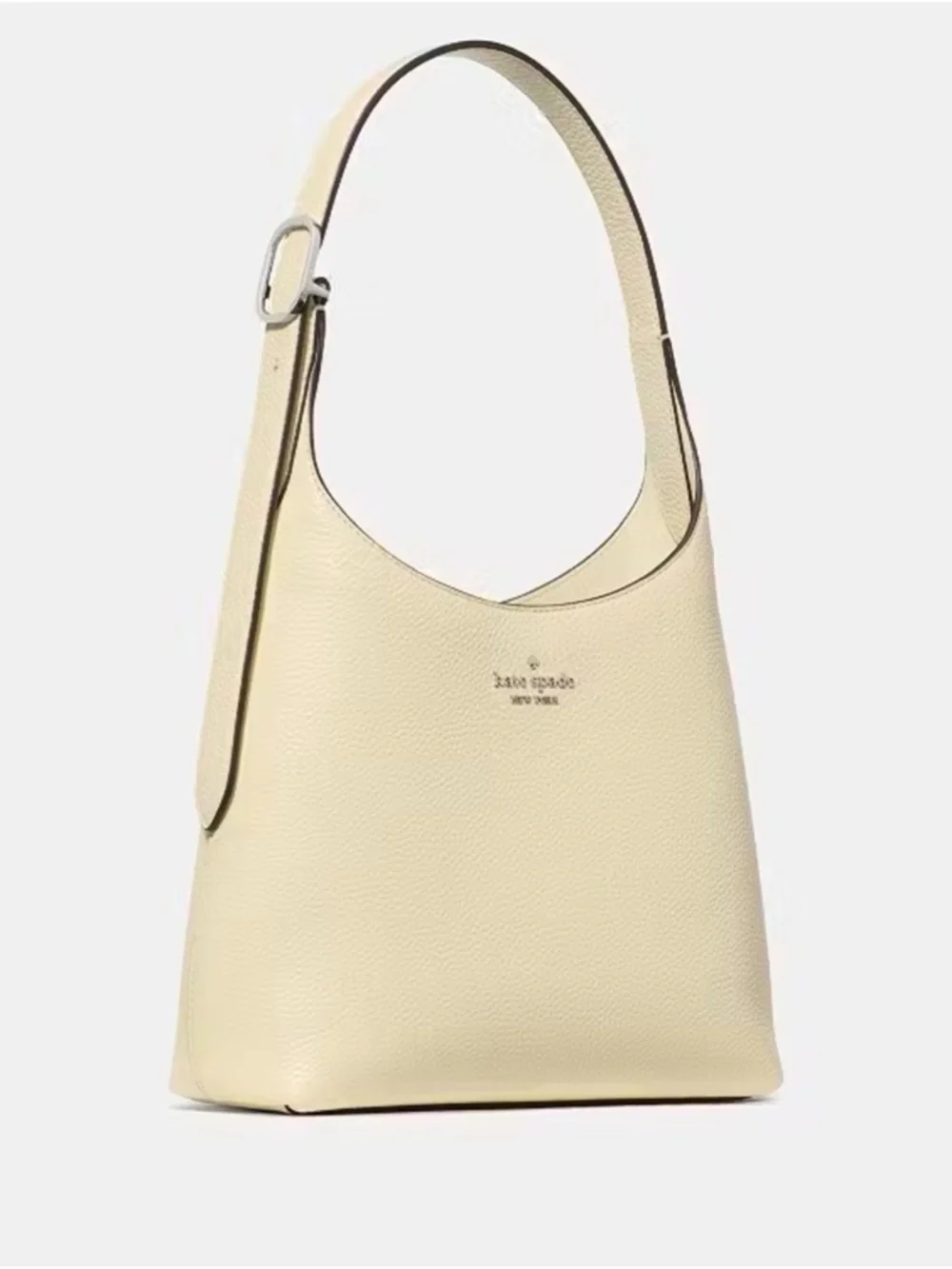 Kate Spade 454 Pebbled Leather Small Shoulder Bag Lemon Fondant Yellow